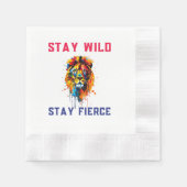 Serviette En Papier Lion napkin (Devant)