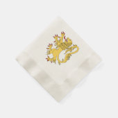 Serviette En Papier Lion Rampant (Coin)