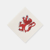 Serviette En Papier Lion Rampant Gules (Coin)