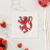 Serviette En Papier Lion Rampant Gules (En situation)