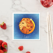 Serviette En Papier Lion_Signe_Zodiac (En situation)