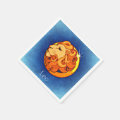 Serviette En Papier Lion_Signe_Zodiac (Coin)