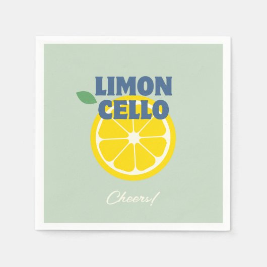 Serviette En Papier Liqueur Limoncello Mint Moderne Maison (Devant)