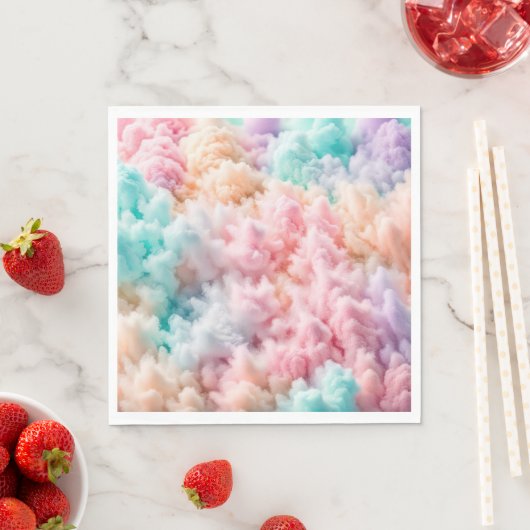 Serviette En Papier Liquide de bonbons en coton (En situation)