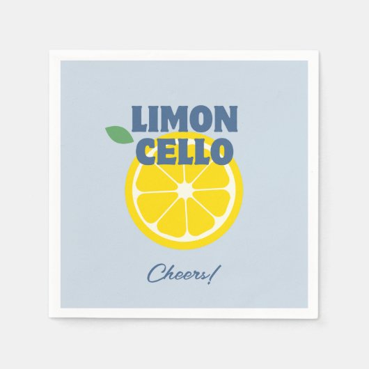 Serviette En Papier Liquor Limoncello fait maison (Devant)