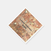 Serviette En Papier Lisbonne Orange Brown Abstrait (Coin)