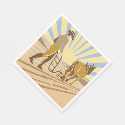Serviette En Papier Lissage d'un champ (Coin)
