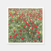 Serviette En Papier Lit de tulipes (Devant)