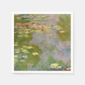 Serviette En Papier LITERIES D'EAU par Claude Monet (Devant)