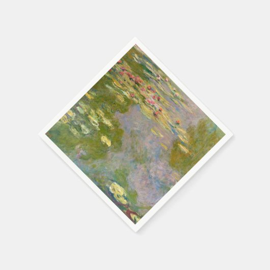 Serviette En Papier LITERIES D'EAU par Claude Monet (Coin)