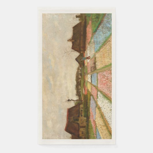 Serviette En Papier Lits à fleurs en Hollande par Vincent Van Gogh (Devant)