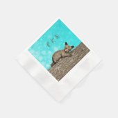 Serviette En Papier Little Bear Cub Escalade Tree Party (Coin)