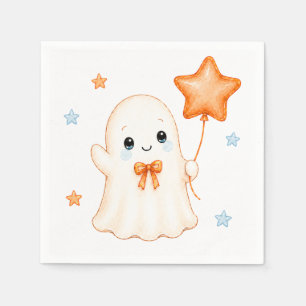 Serviette En Papier Little Boo Fantôme Baby Shower Halloween