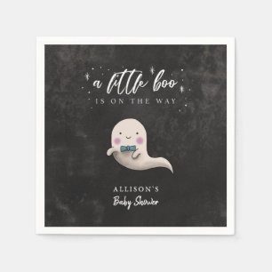 Serviette En Papier Little Boo Ghost avec Bow Cravate Baby shower