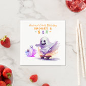 Serviette En Papier Little Boo Halloween Ghost Skater N'importe quel â (En situation)