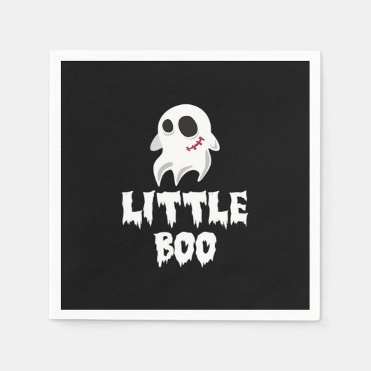 Serviette En Papier Little Boo In Halloween Cool Graphic (Devant)