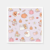 Serviette En Papier Little Boo Lilac Whimsical Books Baby shower (Devant)