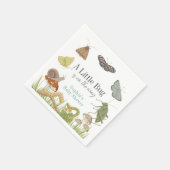 Serviette En Papier Little Bug Insects Mushroom Boy Baby Shower (Coin)