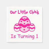 Serviette En Papier Little Chick 1er anniversaire (Devant)