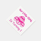 Serviette En Papier Little Chick 1er anniversaire (Coin)