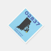 Serviette En Papier Little Compton, RI Code postal - 02837 - Sakonnet, (Coin)