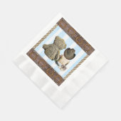 Serviette En Papier Little Cowboy et Teddy Bear Party (Coin)