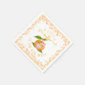 Serviette En Papier Little Cutie Baby Shower  (Coin)