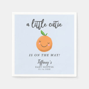 Serviette En Papier Little Cutie Boy Baby shower Clementine