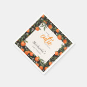 Serviette En Papier Little Cutie est sur le Baby shower Way (Coin)