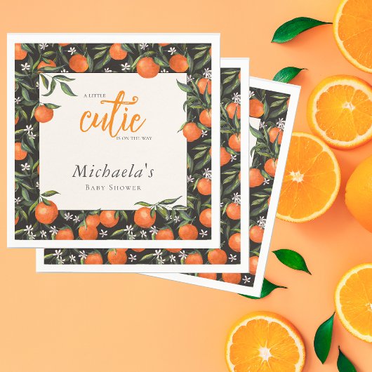 Serviette En Papier Little Cutie est sur le Baby shower Way