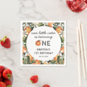 Serviette En Papier Little Cutie Fête Son 1Er Anniversaire (En situation)
