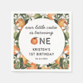 Serviette En Papier Little Cutie Fête Son 1Er Anniversaire (Devant)