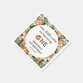 Serviette En Papier Little Cutie Fête Son 1Er Anniversaire (Coin)