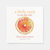Serviette En Papier Little Cutie Orange Slice Baby Shower (Devant)