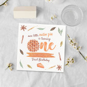 Serviette En Papier Little Cutie Pie Automne 1er Anniversaire