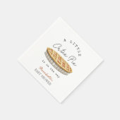 Serviette En Papier Little Cutie Pie Thanksgiving Baby shower blanc (Coin)