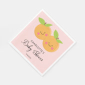 Serviette En Papier Little Cuties Twins Baby shower Napkins (Coin)