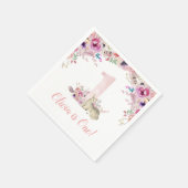 Serviette En Papier Little Deer Première fête d'anniversaire Personnal (Coin)