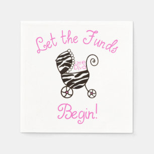 Serviette En Papier Little Diva - "Que les fonds commencent !"