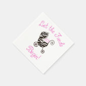 Serviette En Papier Little Diva - "Que les fonds commencent !" (Coin)