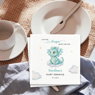 Serviette En Papier Little Dragon se trouve sur le Baby shower Way