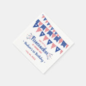 Serviette En Papier Little Firecracker 4 juillet 1er anniversaire (Coin)