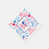 Serviette En Papier Little Firecracker 4 juillet fête d'anniversaire (Coin)