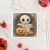 Serviette En Papier Little Ghost 2 (En situation)