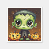 Serviette En Papier Little Halloween Frankenstein (Devant)