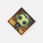 Serviette En Papier Little Halloween Frankenstein (Coin)