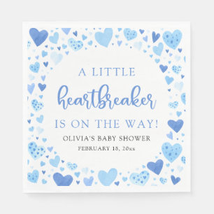 Serviette En Papier Little Heartbreaker Blue Valentine Baby shower