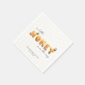 Serviette En Papier Little Honey Bee Baby shower (Coin)