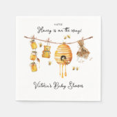 Serviette En Papier Little Honey Bee Baby shower (Devant)