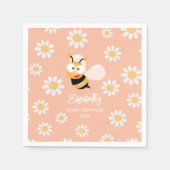 Serviette En Papier Little Honey Maman To Bee and Daisies Baby shower (Devant)